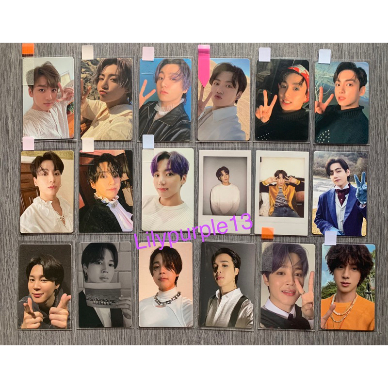 CLEARANCE SALEBTS PHOTOCARD OFFICIAL JUNGKOOK V JIMIN JHOPE SUGA JIN RM - Photofolio Butter Proof Deco kit Mots 7