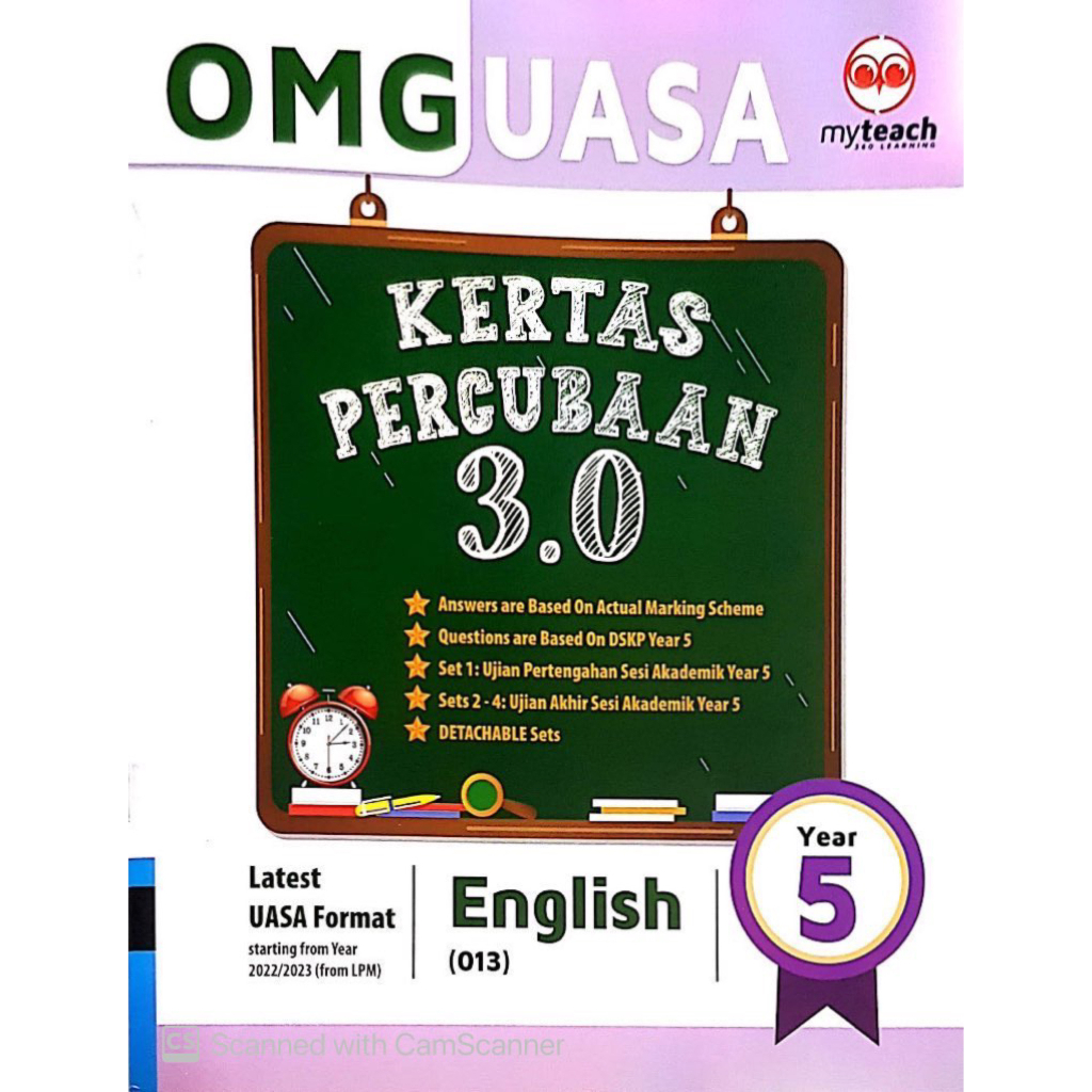 STOCK CLEARANCE【MyTeach】OMG UASA Kertas Percubaan 3.0 Tahun 5 KSSR 2023 — Buku Latihan Tahun 5