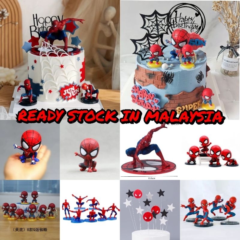 READY STOCK - Cute Spiderman Cake Topper 蜘蛛侠