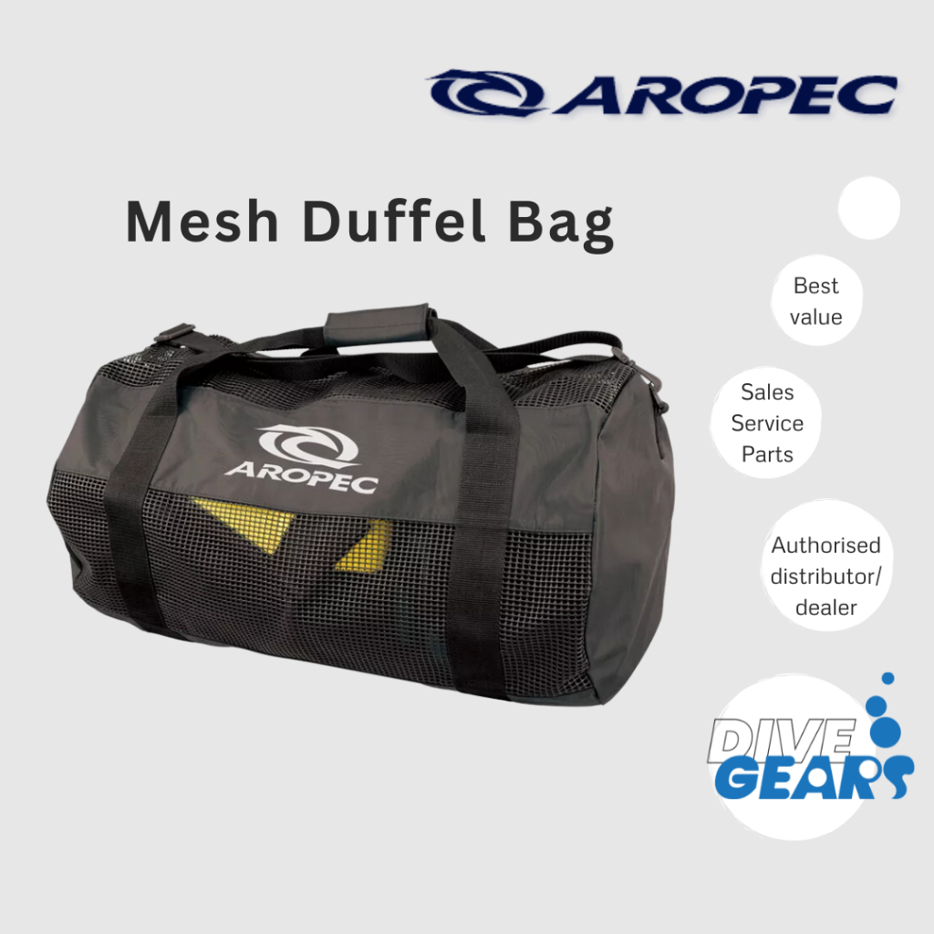 Aropec Mesh Dive Gear Duffel Bag Scuba Diving Free Diving Snorkeling