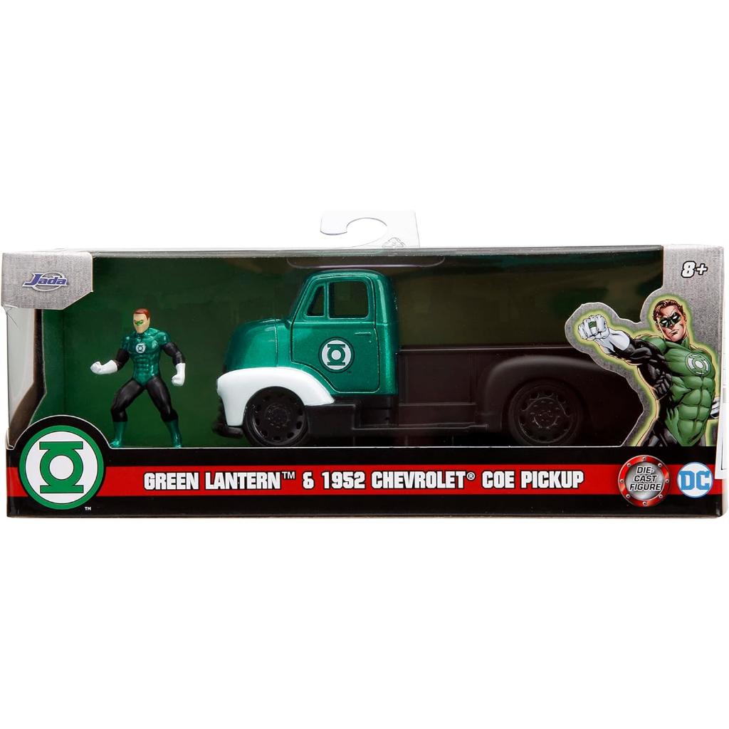 JADA DC Comics 1:32 1952 Chevrolet COE Pickup Die-Cast Car & 1.65" Green Lantern Figure (QDJD330937)