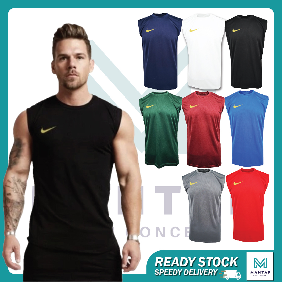 sleeveless jersey / baju warm up training kit / gym / jogging shirt / volleyball / basketball / hiking / badminton