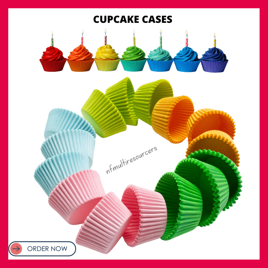 (500pcs/1000pcs) Paper Cup Cake Baking Muffin Cake Chocolate Cases Bakeware Liner Kertas Biskut Cornflakes Almond London