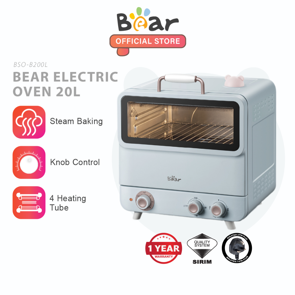 Bear oven Electric oven 20L High Capacity Oven Touch Screen Display Smart timing BS0-B200L