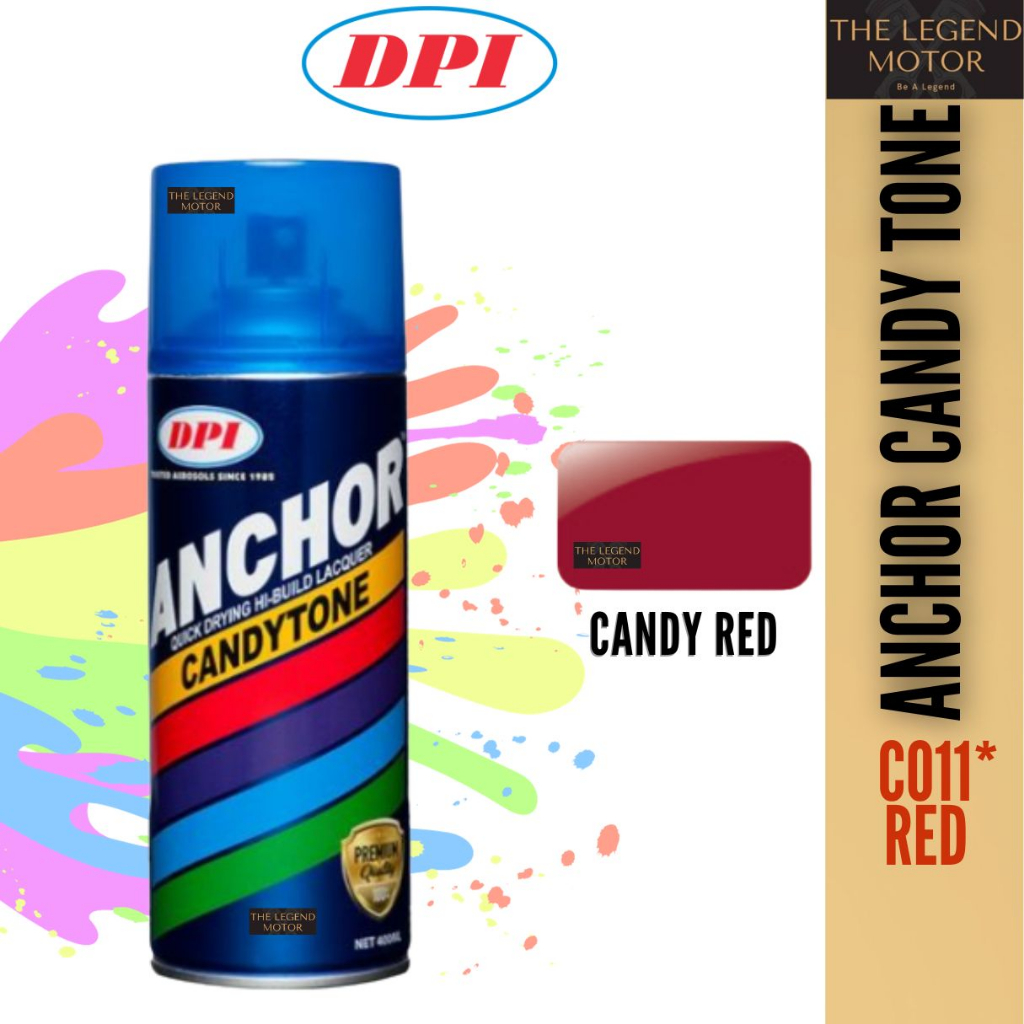 Anchor C011* C011 Candy Red Candy Merah Candy Tone CandyTone Can Spray Paint Cat Spray…