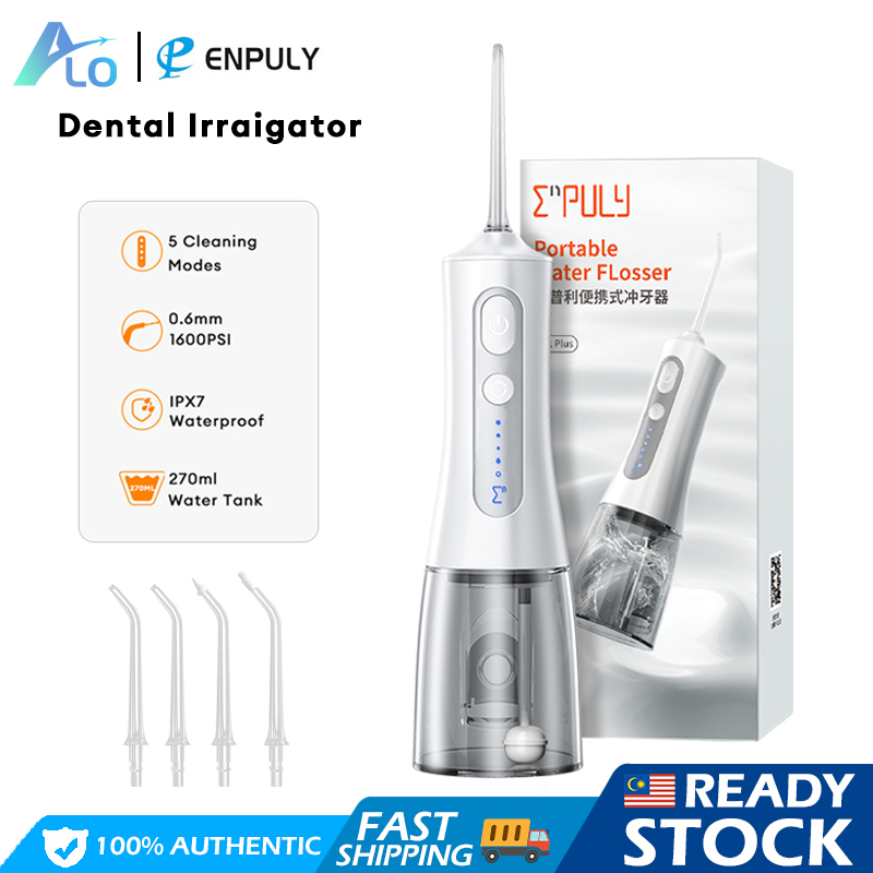 Xiaomi Enpuly Water Flosser 5 Modes Oral Irrigator 270ml Dental Teeth Cleaner USB Rechargeable Tooth Whitening Device