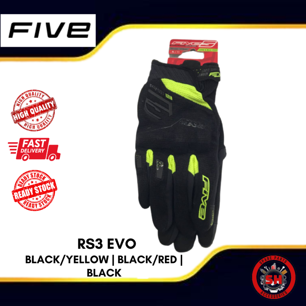 Five Glove RS3 Evo Glove (Ready Stock) Glove Motor Motorcycles Glove