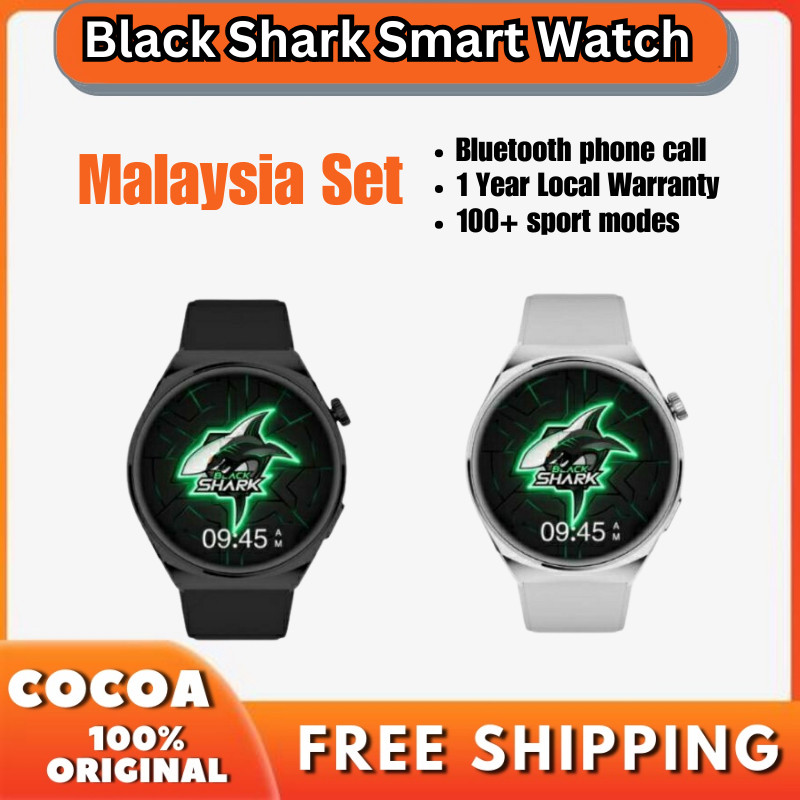 [Malaysia Set]Black Shark Smart Watch S1 /BS-S1 GT Neo /BS-GT Neo 1 Year Local Warranty Malaysia Black Shark Warranty