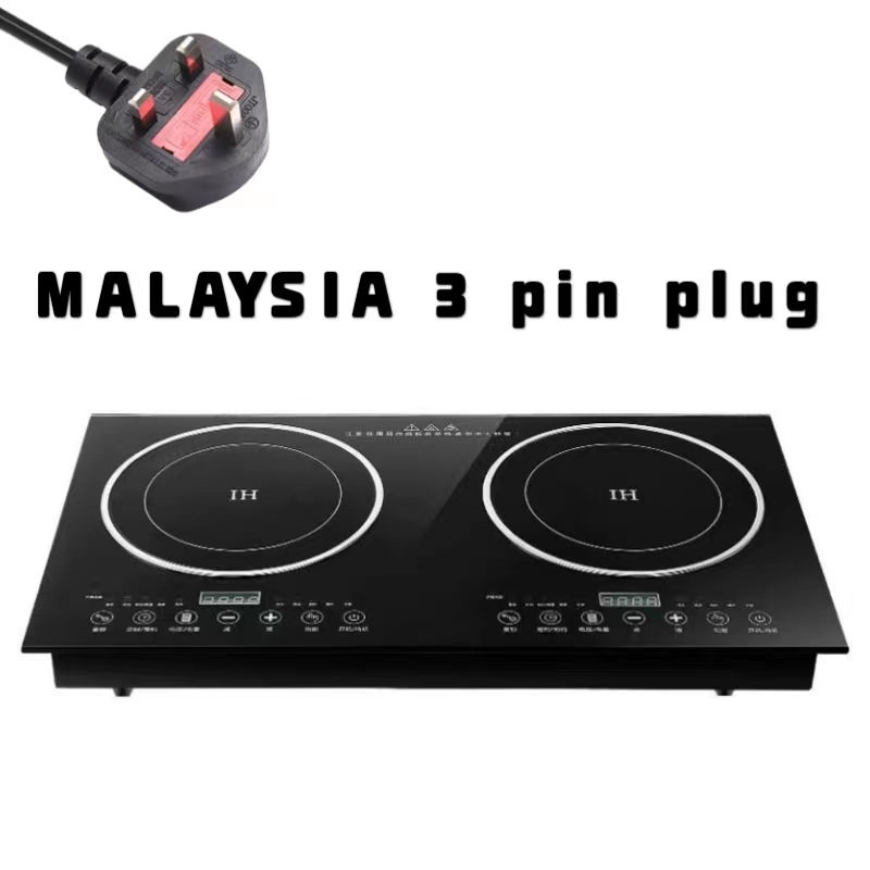 Premium 2 in 1 Dual Electric Induction & Infrared Ceramic Hob Cooker Cooktop