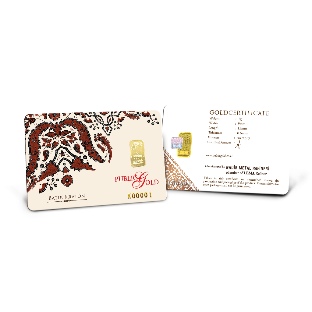 Public Gold LBMA Bullion Bar 1g (Au 999.9) - BATIK KRATON [GET&hellip;