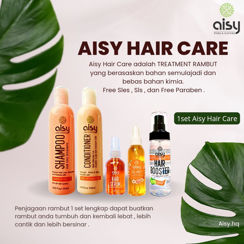 SET COMBO SHAMPOO, CONDITIONER, HAIR SERUM AISY HAIR CARE