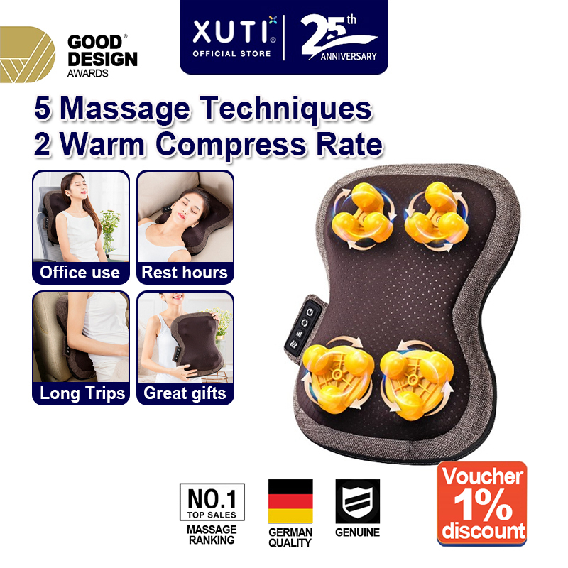 XUTI back massager Cervical spine massage instrument car massager, shoulder, cervical spine, waist按摩枕全身按摩