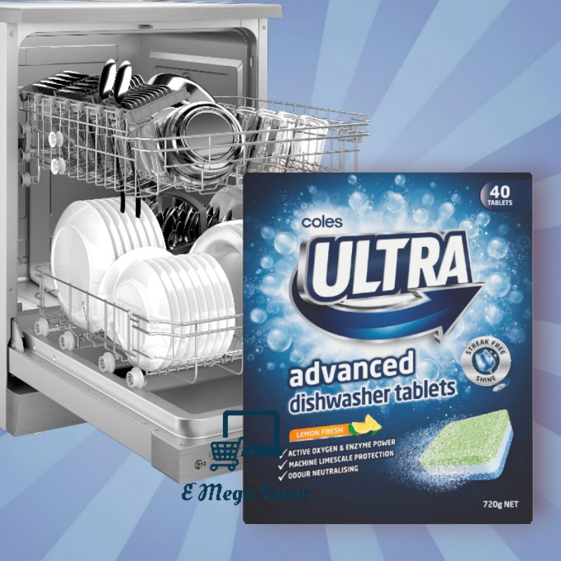 🇦🇺Coles Ultra Advanced Dishwasher Tablets (40tablets)