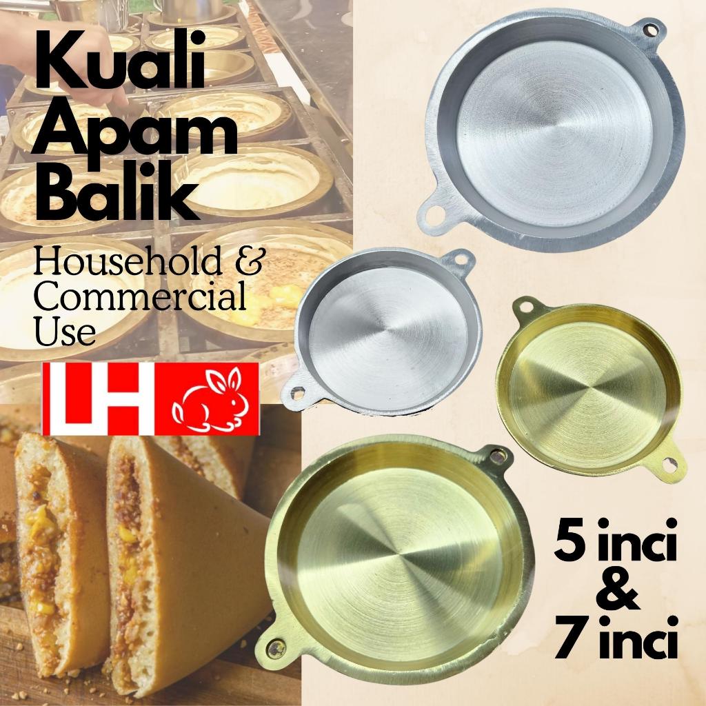 5inci & 7 inci Kuali Apam Balik Tembaga/ 7 inches Copper Pancake Mould/ Kuali Apom Balik / Apom Balik/ Acuan Apam Balik