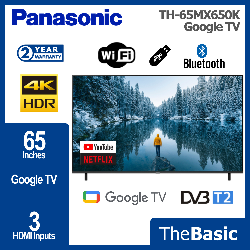 PANASONIC/TOSHIBA 65" 4K UHD HDR LED Google TV ( TH-65MX650K / 65C350NP )