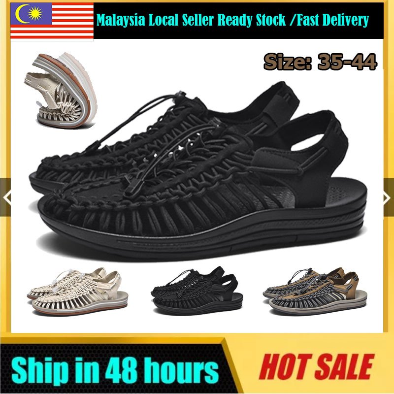 【1-3 day fast delivery】Men & Women Sandals Woven Shoes Beach Shoes Lightweight  Outdoor Sandals Couple Shoes  Size 35-44