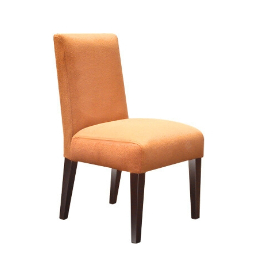 ELEGANT TEAK SYNTHETIC LEATHER UPHOLSTERY GEORGIAN SIDE CHAIR FOR HOMES AND RESTAURANTS