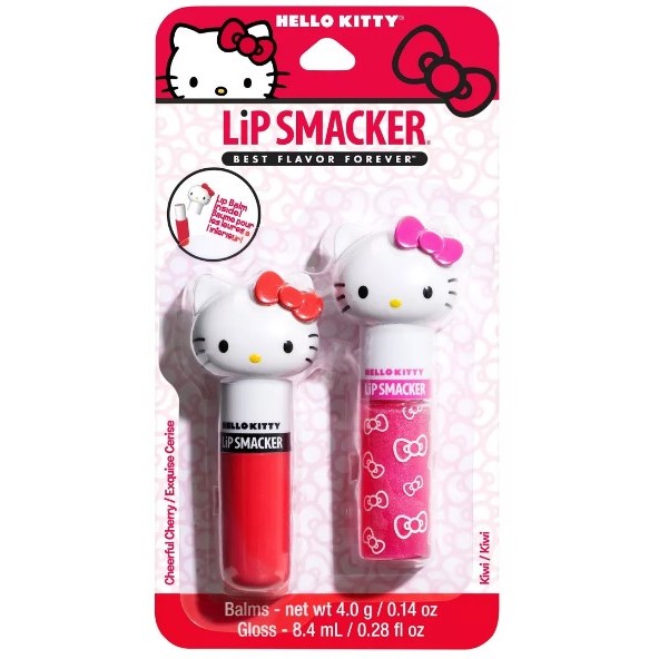 Hello Kitty Lip Smacker, Lip Balm 4g and Lip Gloss 8.4ml (2 pcs)