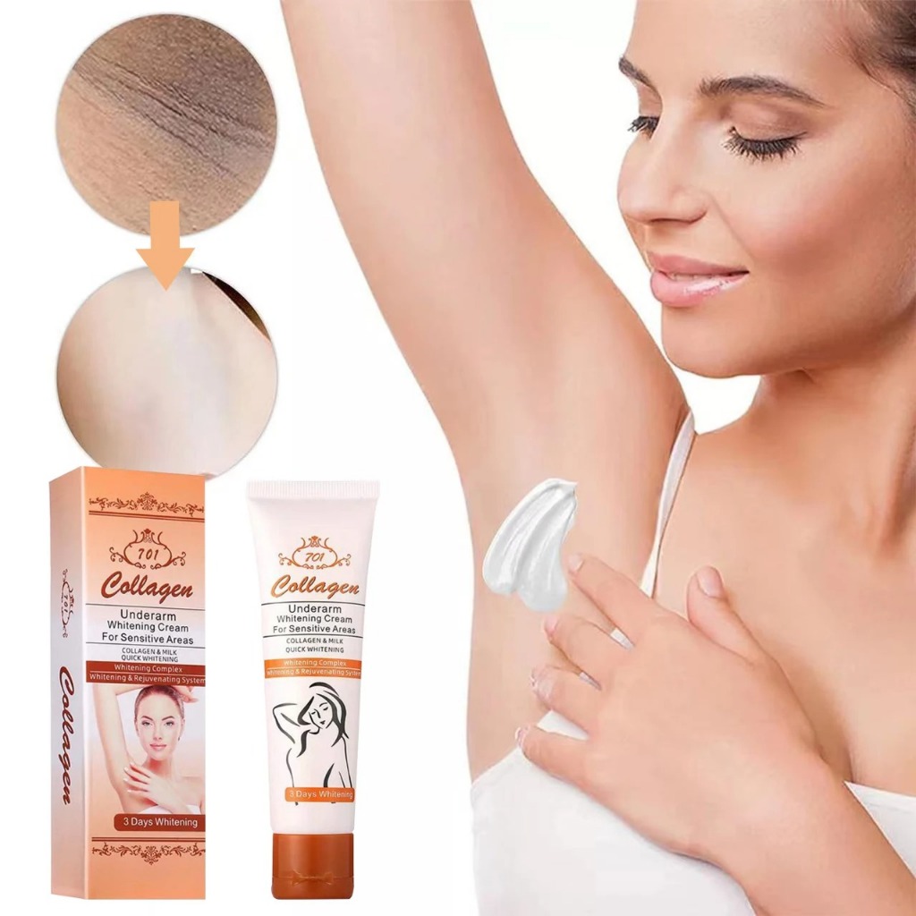 100% Origional 701 Collagen Underarm Whitening Cream For Sensitive Areas
