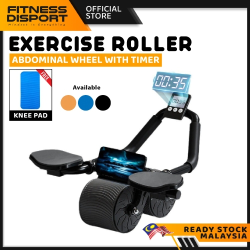 Professional Elbow Support Rebound Roller Wheel Abdominal Training Exercise Machine ABS Plank Fitness Equipment 腹肌训练器