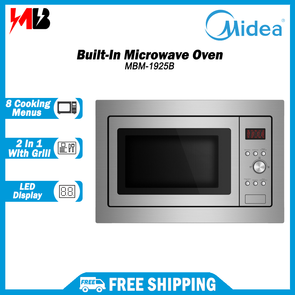 [ FREE SHIPPING ] Midea 25L Built-In Microwave Oven (25L) MBM-1925B