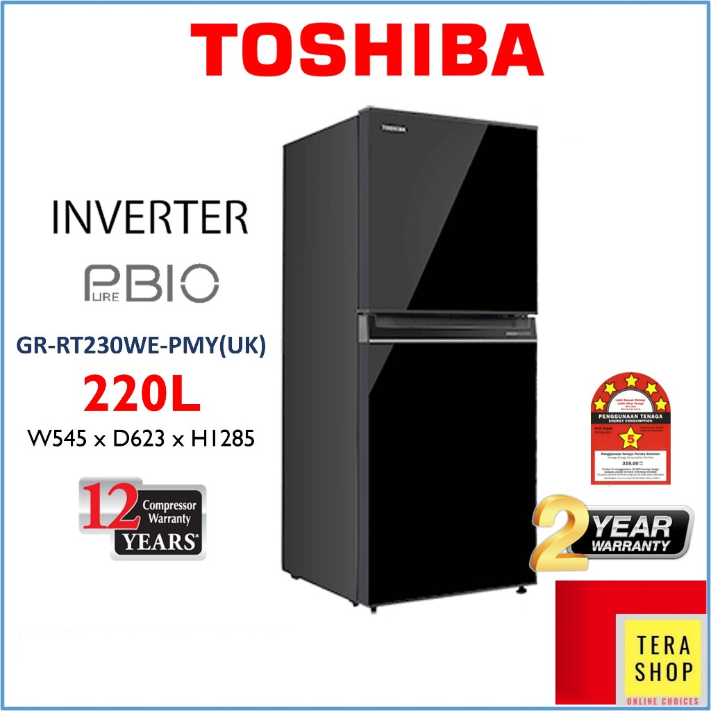 Toshiba RT230 Inverter / Midea MDRT267MTB30 / Hitachi HRTN5198MXMY  Fridge Refrigerator Peti Sejuk