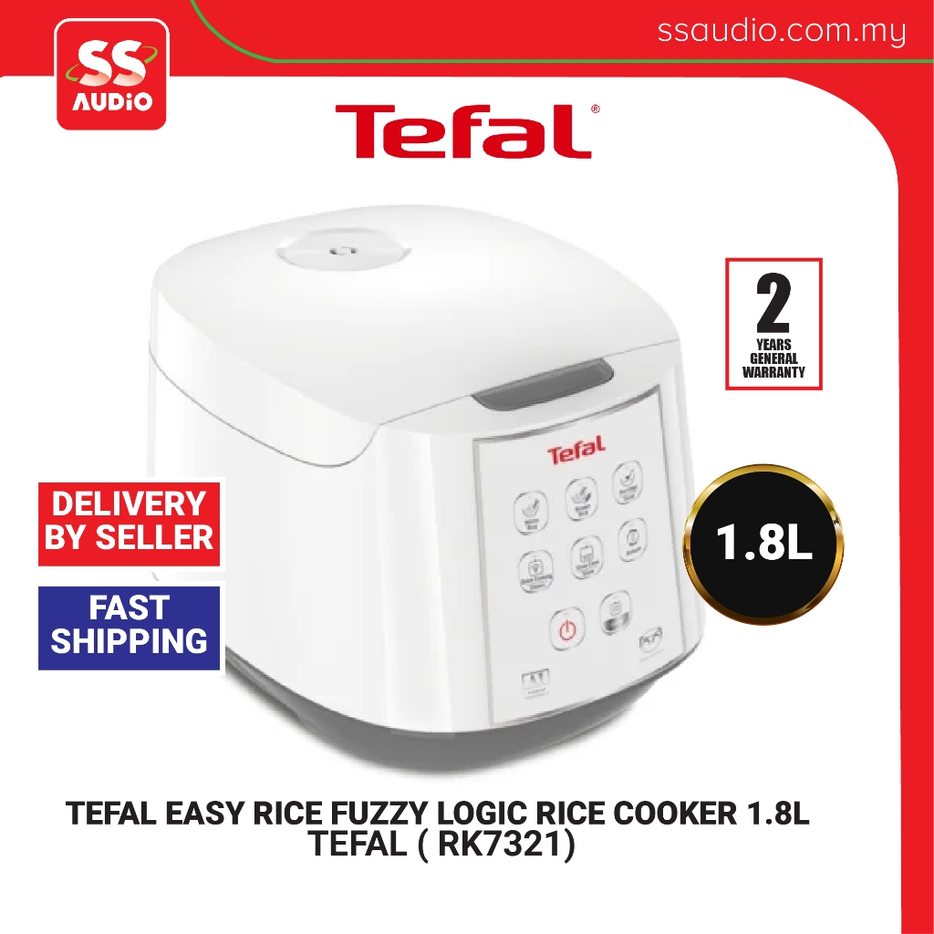 TEFAL RK7321 1.8L 10 CUPS FUZZY LOGIC 8 COOKING PROGRAMS NON STICK 1.5MM 4 LAYER INNER POT JAR RICE COOKER