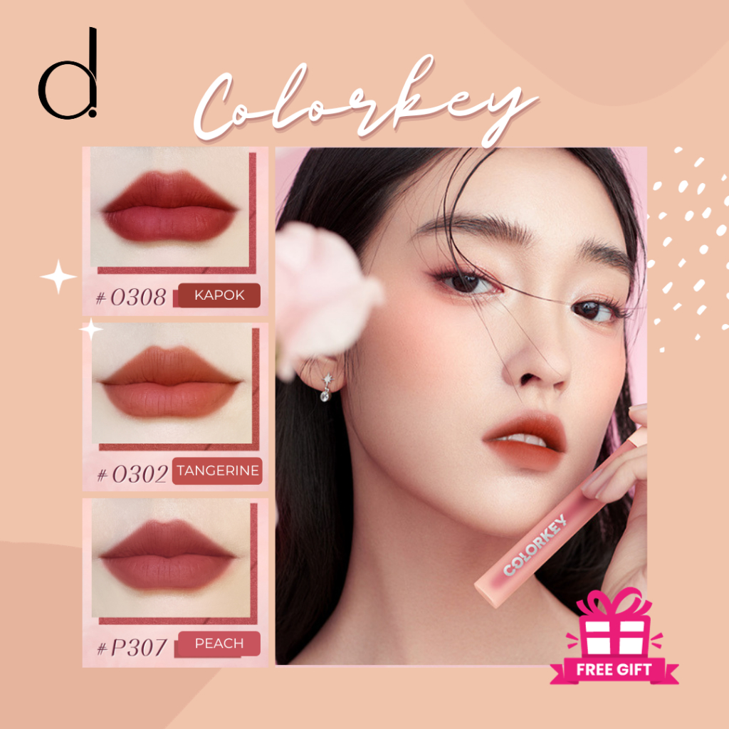 [EXPIRY MAY 2026] Colorkey Watery Matte Lipgloss Waterproof Non-stick Liquid Lipstick