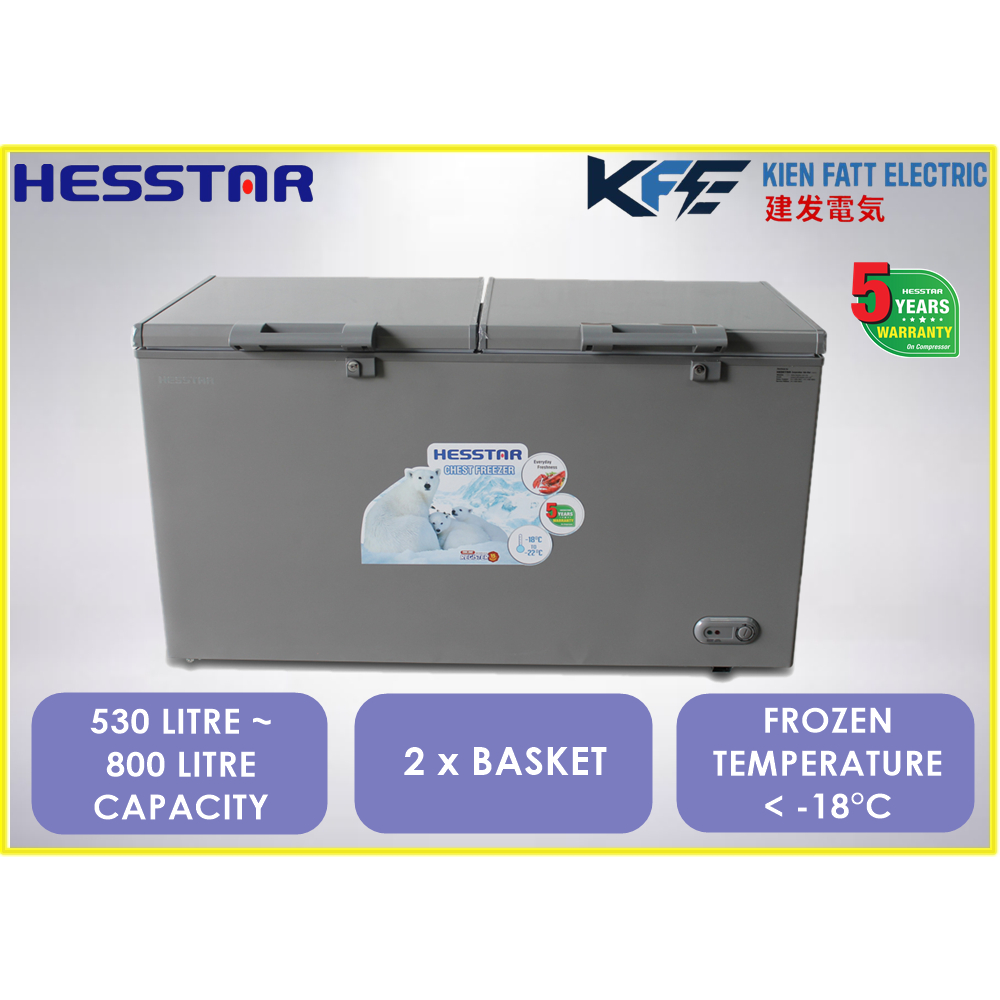 Hesstar Chest Freezer 530 Litre HCFPS530L/ 660 Litre HCFPS660L/ 800 Litre HCFPS800L