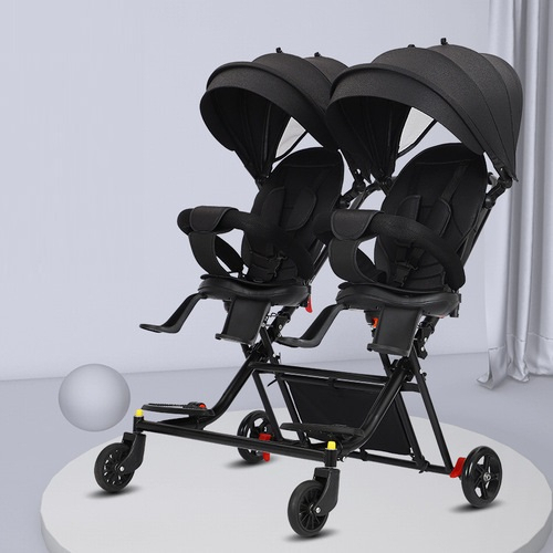 RINGAN Baby Stroller Magic Stroller Kids Stroller Boleh Lipat Travel Baby Stroller Small TWIN Magic Stroller Kembar