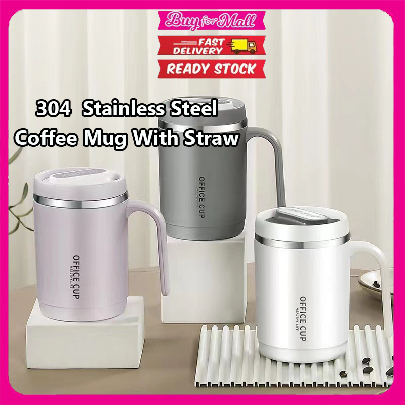 500ML Portable Coffee Mug Stainless Steel Travel Tumbler Thermos Cup THERMOS FLASK Cawan Vacuum Flask Bottle