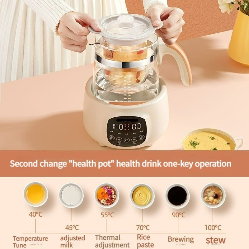 家用Meiling Multifunction healthpot 1.8L (+Thickened Glass) electric kettle 养生壶全自动多功能加厚玻璃