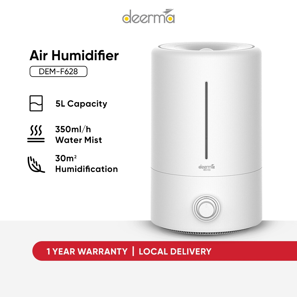 Deerma Smart Air Humidifier Air Diffuser Aroma Diffuser with Essential Oil Box Air Purifier (5L) F628