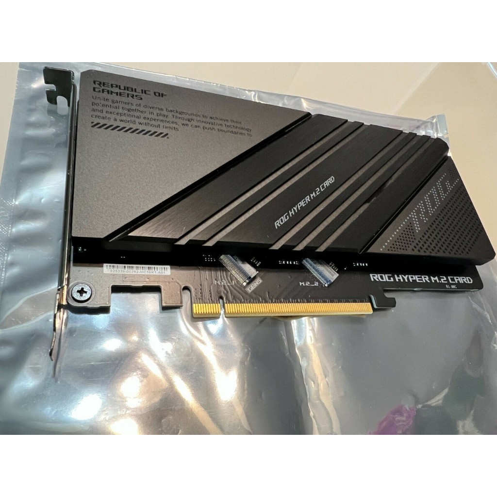 ASUS ROG HYPER M.2 CARD PCIE NVME M.2 EXPANSION CARD WITH HEATSINK