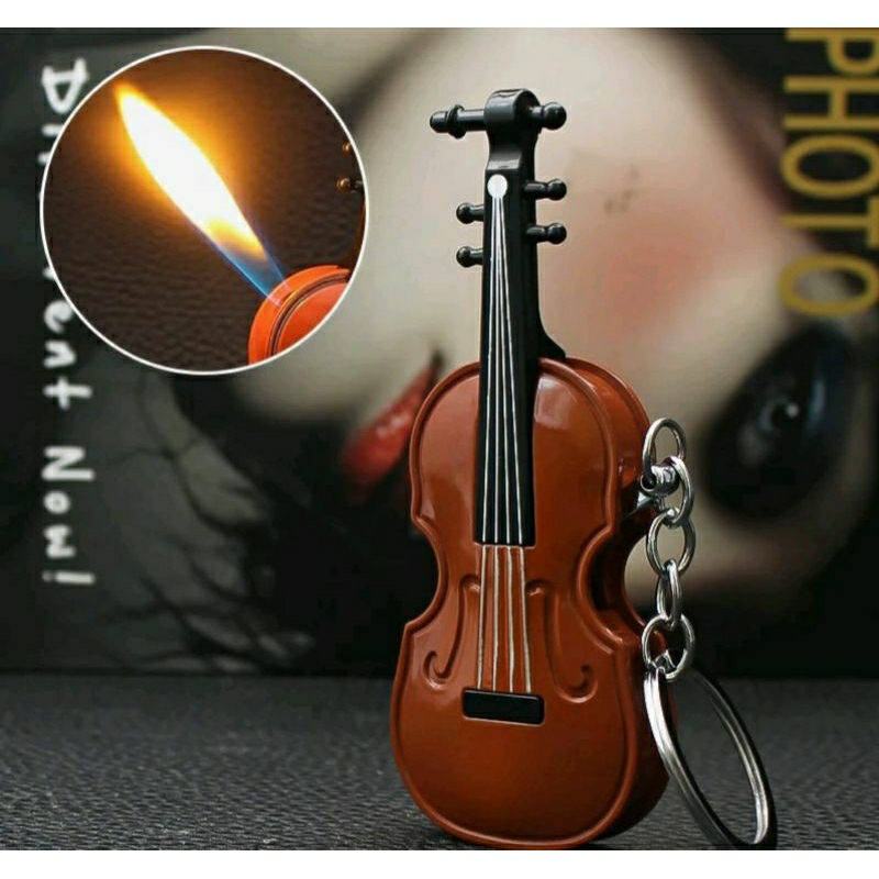 Violin Lighter keychain normal fire