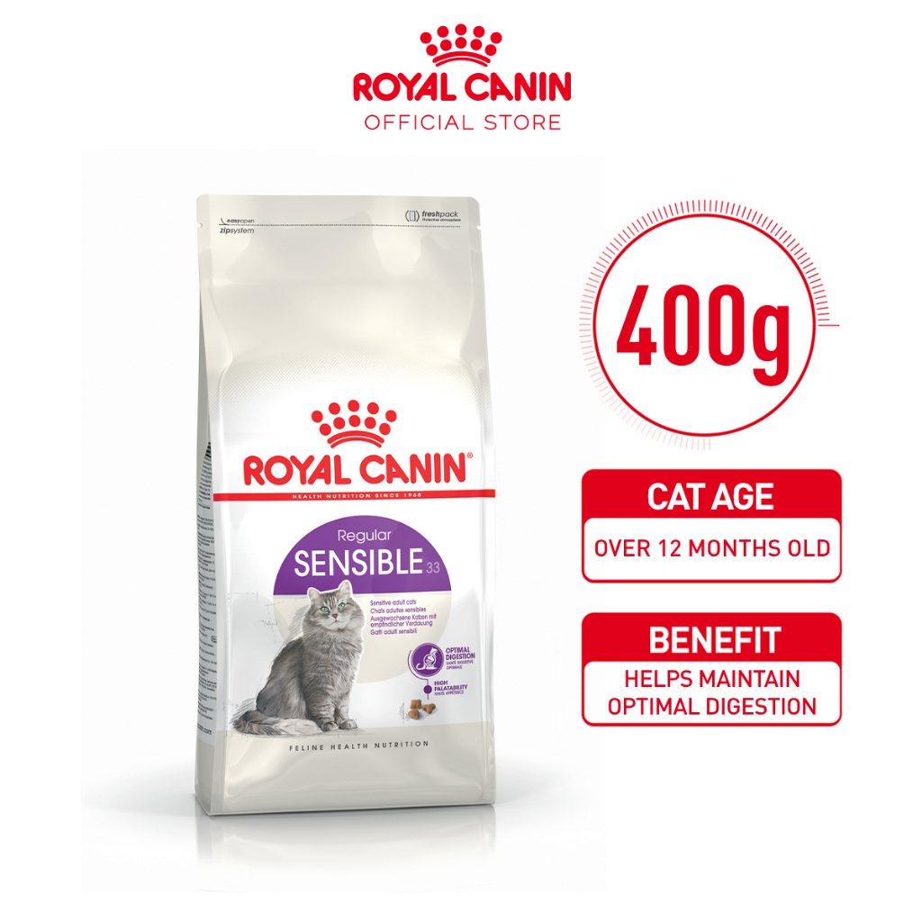 Royal Canin Sensible 33 Adult (400g) Dry Cat Food Makanan Kucing - Feline Health Nutrition