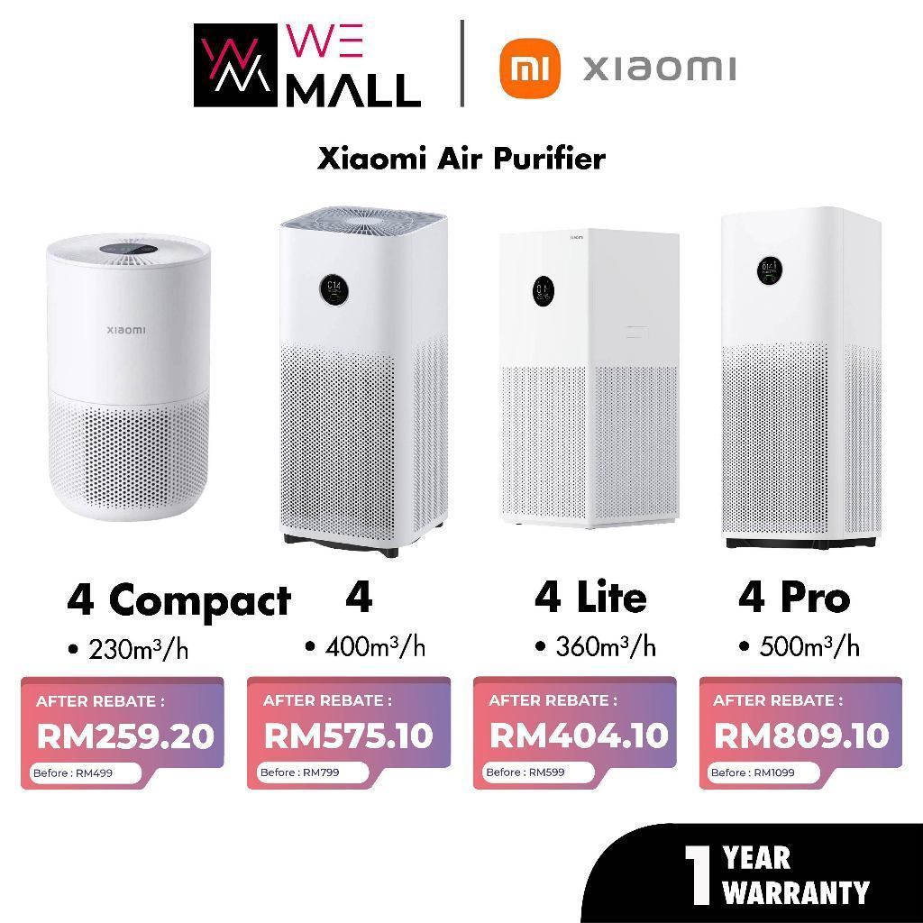 Xiaomi Air Purifier 4/4 Lite/4C/4 Pro Mi Air Purifier Mi Smart Air purifier with HEPA FILTER Air purifier dehumifier