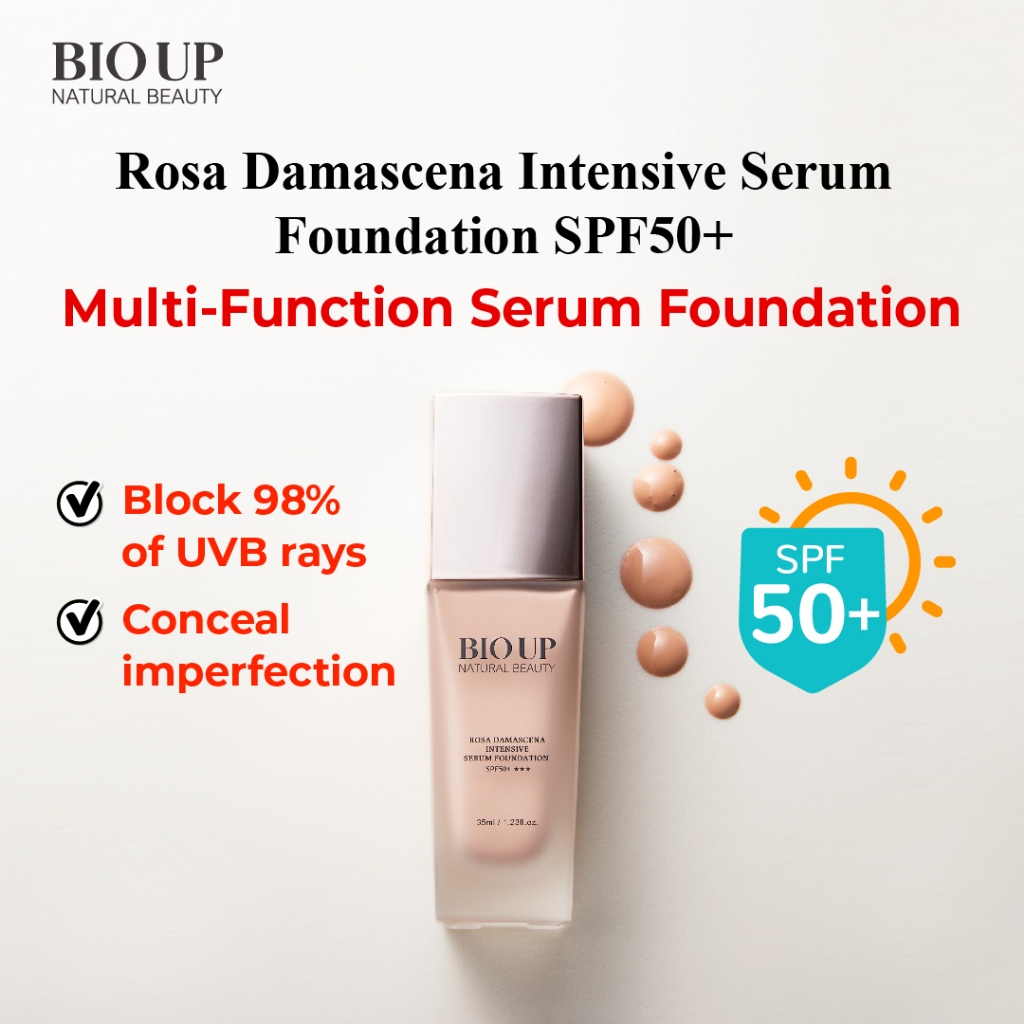 Natural Beauty Bio Up Rosa Damascena Intensive Serum Foundation SPF50+ (35ml)