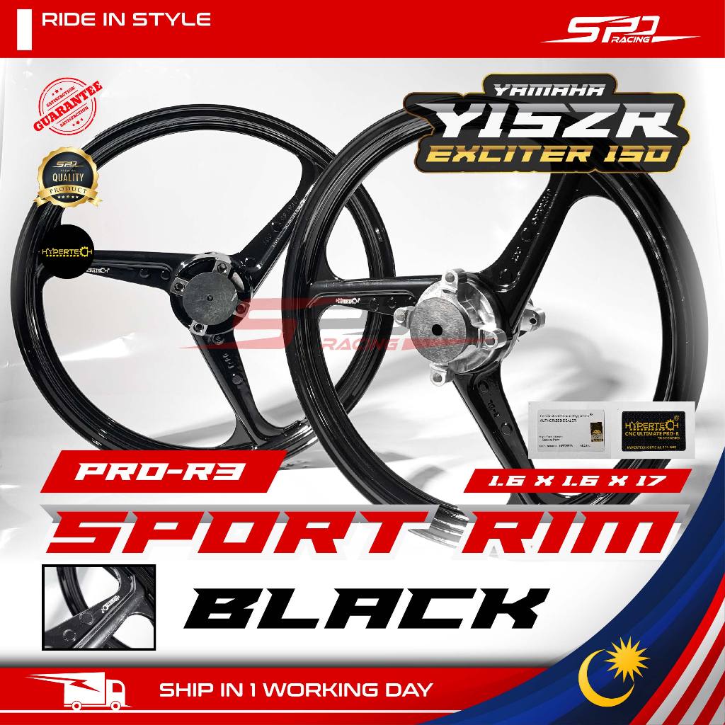 Sport Rim PRO-R3 | 3 Batang ï½1.60x1.60X17 Custom Open Hub Yamaha Hypertech Racing  For Y15ZR
