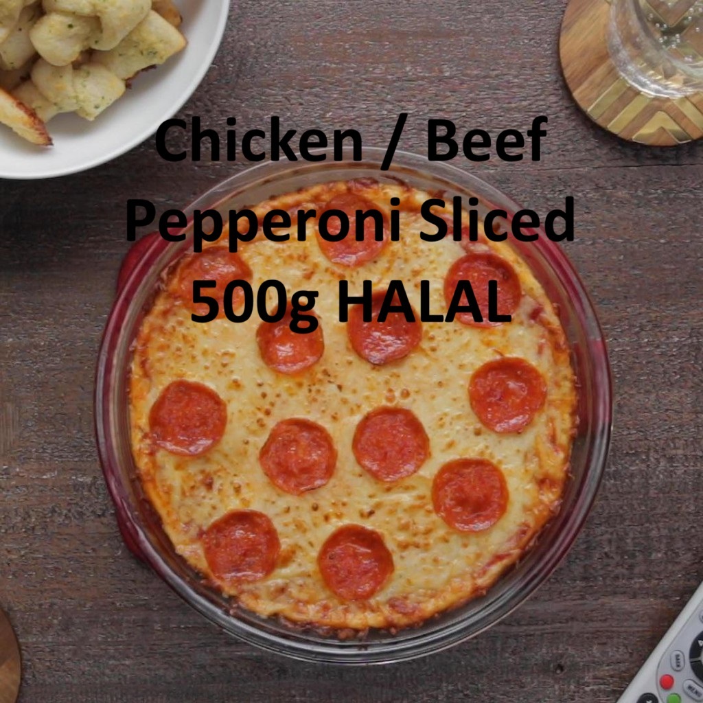 PrimaBaguz Pepperoni Pizza Chicken Beef Sliced Keping 500g