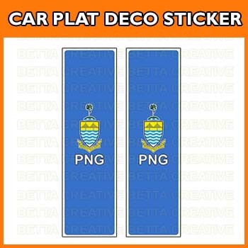 Stiker Plat Kereta - Pulau Pinang Penang Car Plat CPJT