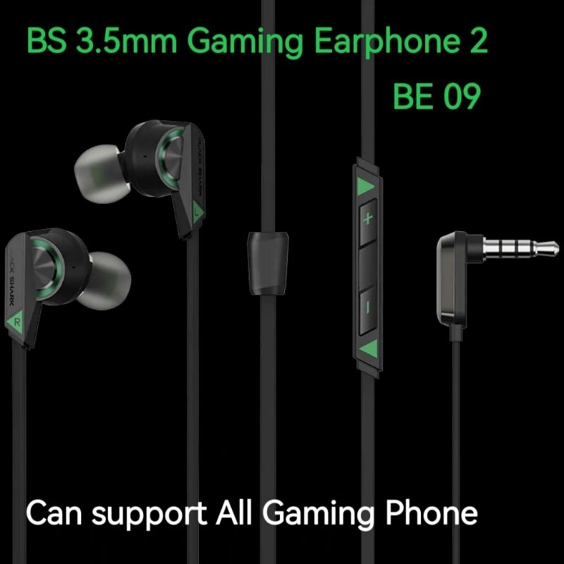 Original Black Shark BE11 Type-C USB Earphone Half Ear Headphone With Mic Volume Button Born For Gaming Headset