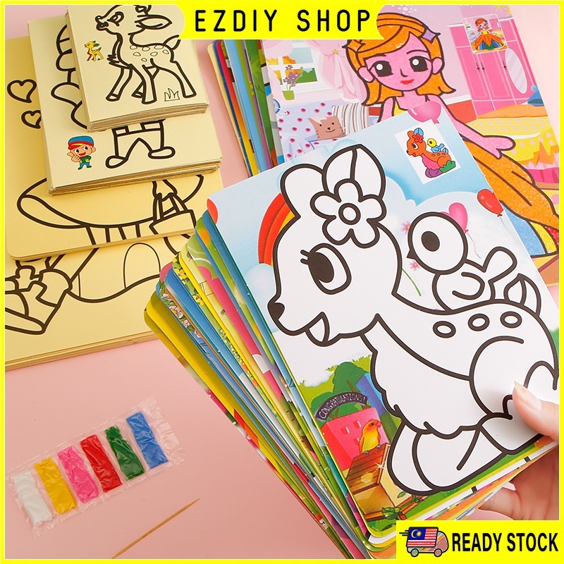 Children Kids Sand Art Drawing Sand Painting Kid DIY Crafts Education Toy Boys Girls Goodies
