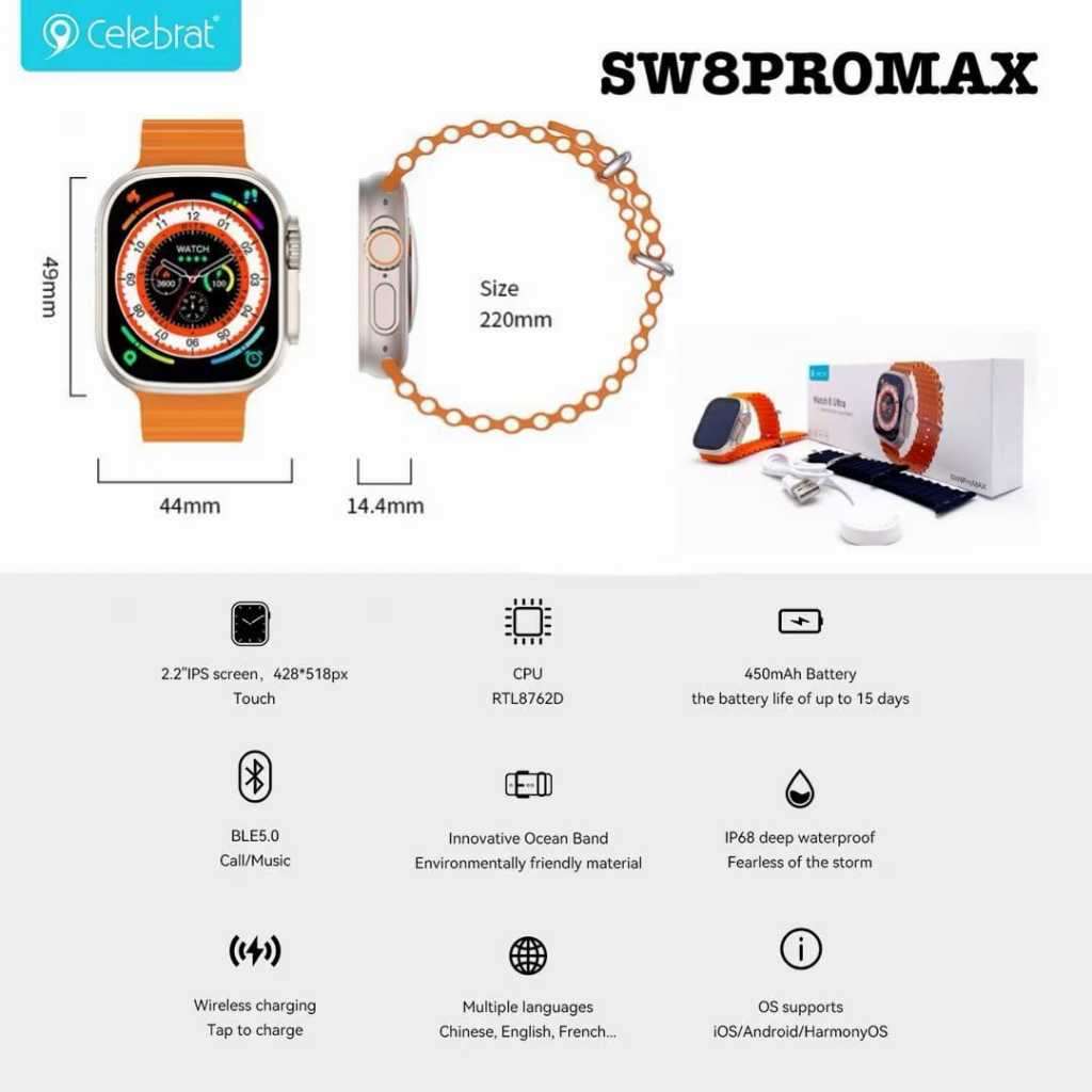 CELEBRAT SMART WATCH MULTI-FUNCTION