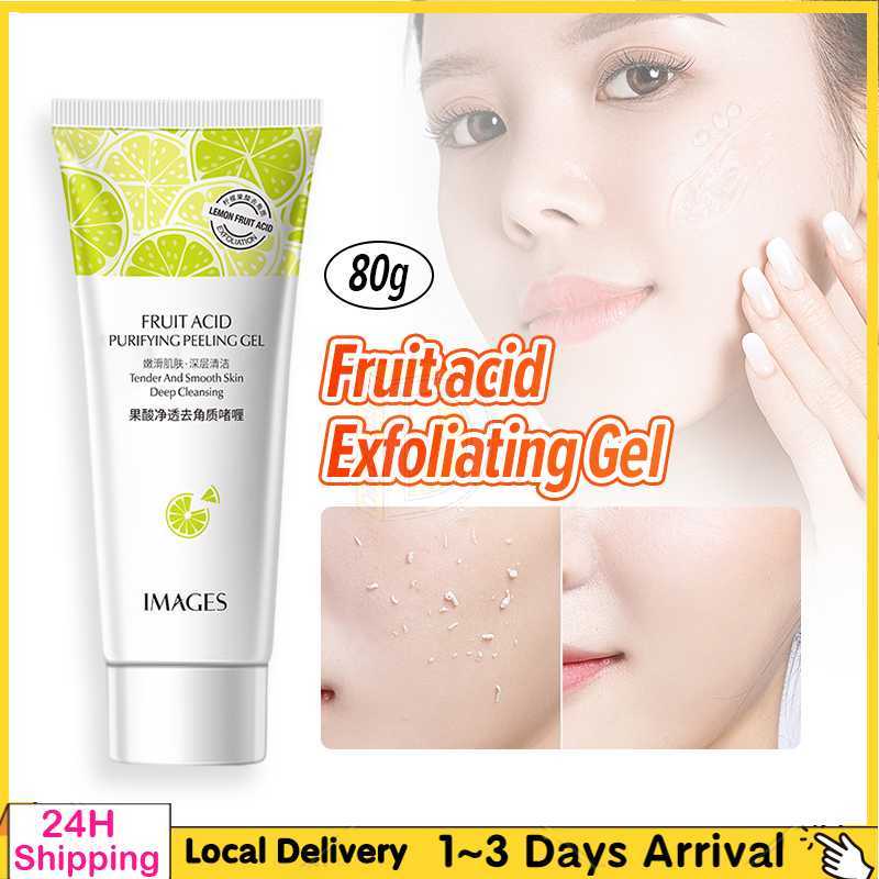 Fruit Acid Purifying Peeling Gel 80g Facial Scrub Images Exfoliating Gel Gosok Pengelupasan Kulit Body Skrub Muka果酸去角质凝胶