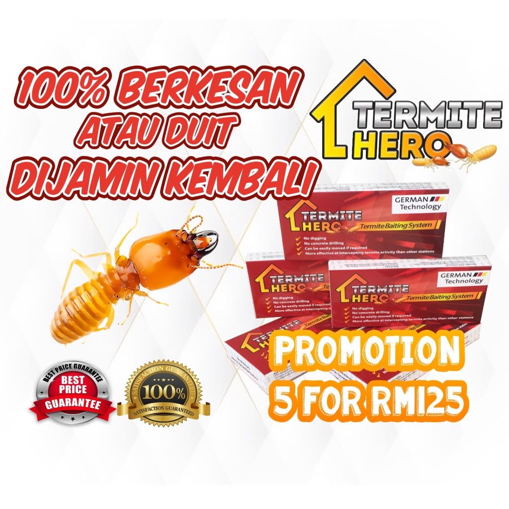 Termite Baiting Station TERMITE HERO / Termite box / Sistem Umpan Anai-anai / Colony Eliminating System / Pest Control