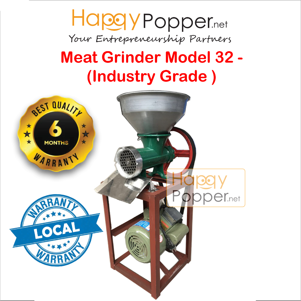 Happypopper Mesin Daging Commercial Industry Grade Powerful Electric Meat Slicer Mincer Grinder Heavy Duty Model 32