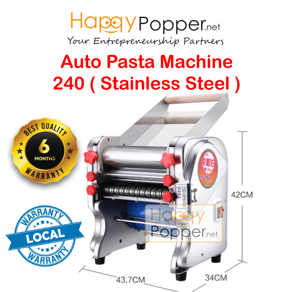 Happypopper Commercial Electric Karipap Maker Press Flour Auto Pasta Maker Noodle Mee Automatic Machine 240 Heavy Duty