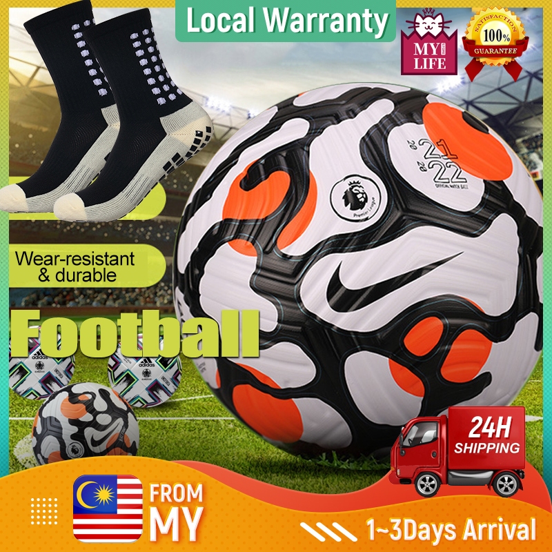 100% High Quality Bola Sepak Size 5 Football Ball Soccer Ball Pump Soft PU Leather 足球