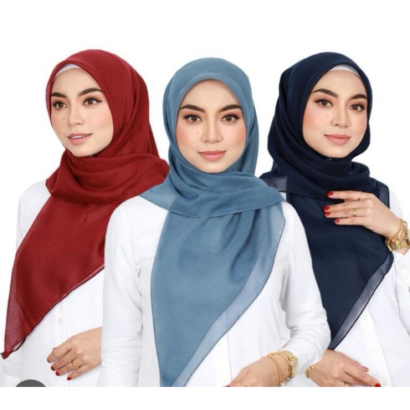 Tudung Bawal Cotton "PREMIUM" Lembut Paling Senang Bentuk Bidang 45' READY STOCK ( Page 2)